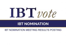 IBT Nomination meeting results posting IBT_VOTE