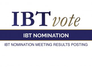 IBT Nomination meeting results posting IBT_VOTE