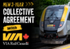 New 3-year Collective Agreement with VIA Rail Canada