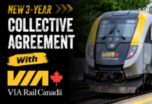 New 3-year Collective Agreement with VIA Rail Canada